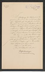 k.k. naturhistorisches Hofmuseum, Intendanzakten 1885-1896 (Hauer), Aktenzahl Z.545/1892, Seite 1